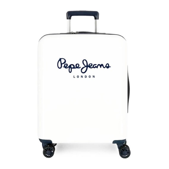 Mala/Trolley de Cabine 55cm 4 Rodas Spinner Pepe Jeans ALBERT Bege | Ref. 186.7419325