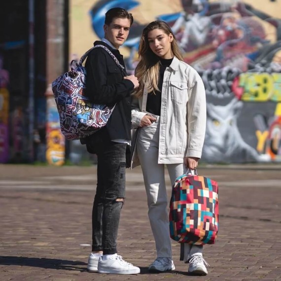 XD Design Mochila Anti-Roubo BOBBY SOFT ART Geometric | Ref. 309.P705867