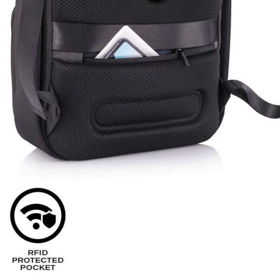 XD Design Mochila Anti-Roubo Expansível Flex Gym Bag Preta | Ref. 309.P705801