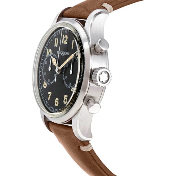 Relógio Montblanc 1858 Automatic Chronograph 42mm Preto | Ref. 238.117836