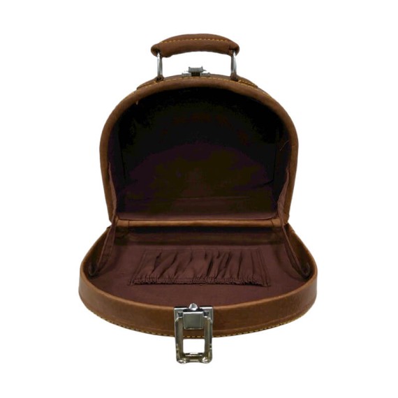 Mala Baú Vintage de Senhora Grande Castanha | Ref. 31.018-10