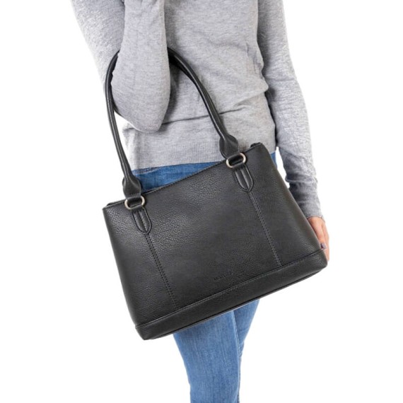 Mala de Senhora com 2 Pegas Matties CLÁSICOS Preta | Ref. 132.21900P