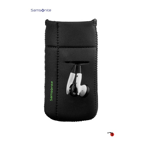 Samsonite Bolsa para Telemóvel L AIRGLOW MOBILE Preta/Verde | Ref. 92P1000319