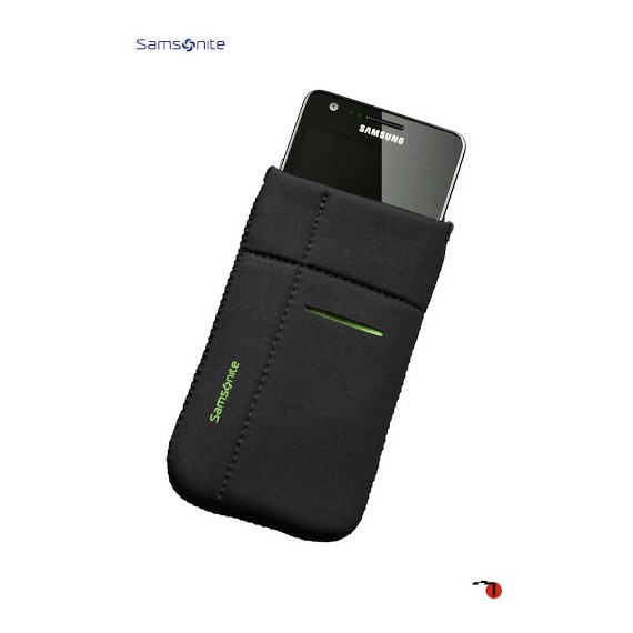 Samsonite Bolsa para Telemóvel L AIRGLOW MOBILE Preta/Verde | Ref. 92P1000319