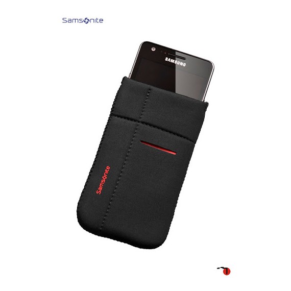 Samsonite Bolsa para Telemóvel L AIRGLOW MOBILE Preta/Vermelha | Ref. 92P1000339