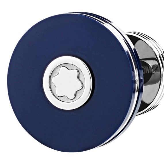 Botões de Punho Redondos Montblanc PIX Azul | Ref. 238.123812
