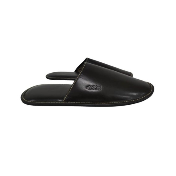 Chinelos de Quarto em Pele N.º 41 ARCE Castanho | Ref. 163.70801-41