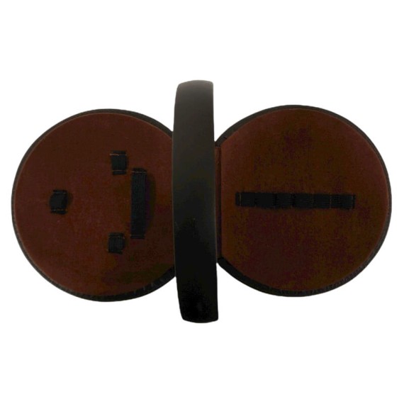 Estojo Redondo de Manicura Castanho | Ref. 86.125