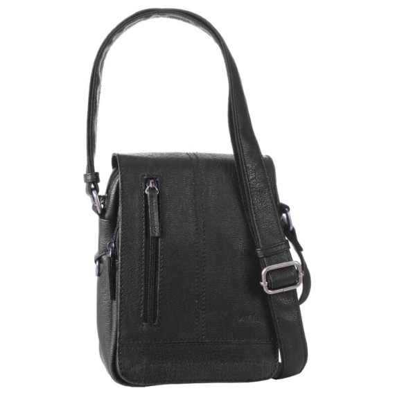 Bolsa de Tiracolo Grande para Homem c/Aba Matties 46444 Preto | Ref. 132.46444P