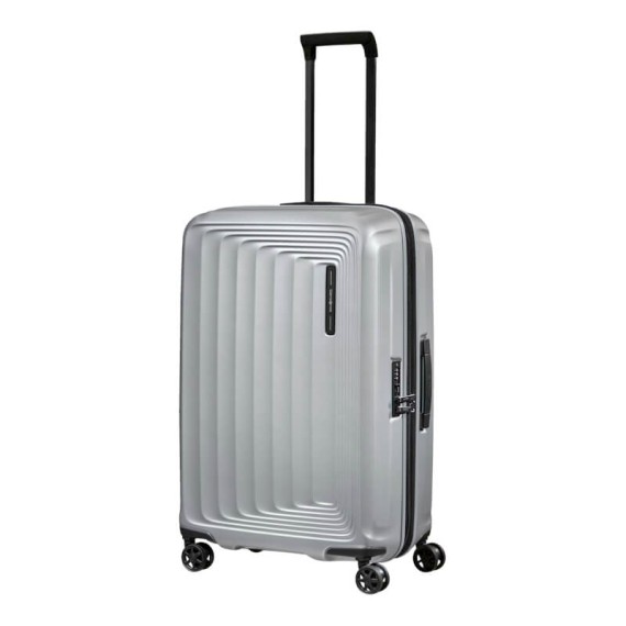 SAMSONITE Mala de Viagem / Trolley Médio 69cm 4R Exp. Nuon Prata Matte | Ref. 92KF000338 SAMSONITE Mala de Viagem / Trolley Médio 69cm 4R Exp. Nuon Prata Matte | Ref. 92KF000338