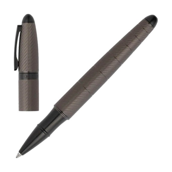 Rollerball Hugo Boss OVAL GUN Cinza Escuro | Ref. 322.HSF1565D