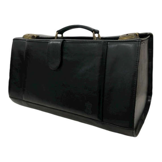 Mala de Viagem de mão 40cm em Pele Genuína Preta | Ref. 30.90008