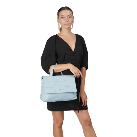 Mala de Senhora c/ Tiracolo Marina Volpe BELEN Azul Celeste | Ref. 329.J656AC