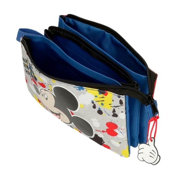 Estojo Escolar Triplo Mickey COLOUR MAYHEM Azul | Ref. 186.4574321 Estojo Escolar Triplo Mickey COLOUR MAYHEM Azul | Ref. 186.4574321