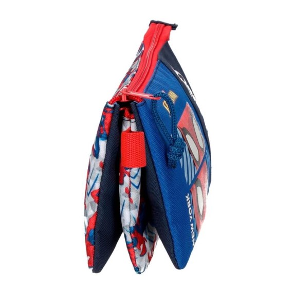 Estojo Escolar Triplo Spiderman HERO Azul | Ref. 186.2454321