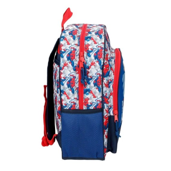 Mochila Escolar Adaptável 38cm Spiderman HERO Azul | Ref. 186.24523D1