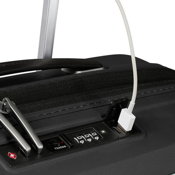 Samsonite Mala/Trolley Cabine 55cm 4R Spinner Exp UPSCAPE Preta | Ref. 92KJ100109