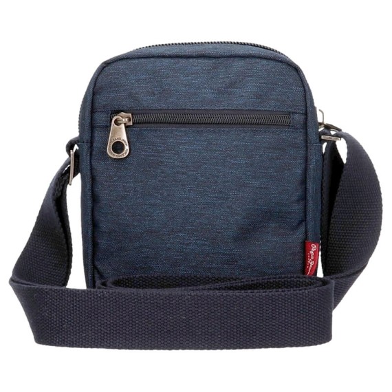Bolsa de Tiracolo c/ Bolso Frontal Pepe Jeans FENIX Azul | Ref. 186.7155231 Bolsa de Tiracolo c/ Bolso Frontal Pepe Jeans FENIX Azul | Ref. 186.7155231