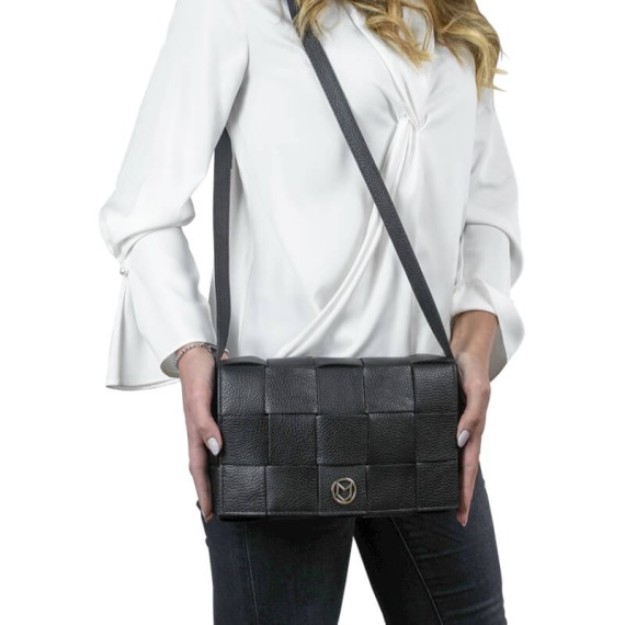 Bolsa de Tiracolo Marina Volpe BELEN Preto | Ref. 329.J416P
