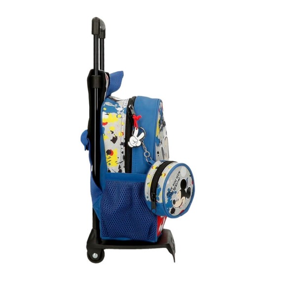 Mochila Infantil Adap. 25cm c/ Carro Mickey COLOUR MAYHEM Azul | Ref. 186.45720T1 Mochila Infantil Adap. 25cm c/ Carro Mickey COLOUR MAYHEM Azul | Ref. 186.45720T1