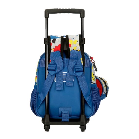 Mochila Infantil Adap. 25cm c/ Carro Mickey COLOUR MAYHEM Azul | Ref. 186.45720T1 Mochila Infantil Adap. 25cm c/ Carro Mickey COLOUR MAYHEM Azul | Ref. 186.45720T1