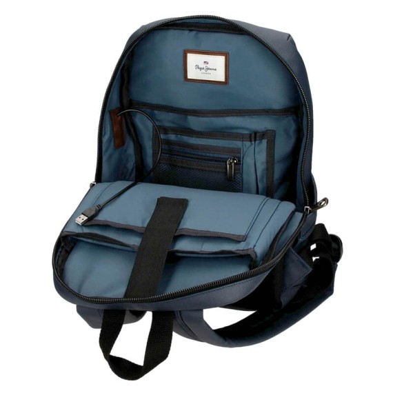 Mochila para Portátil 12” Adapt. Pepe Jeans COURT Azul | Ref. 186.7132032
