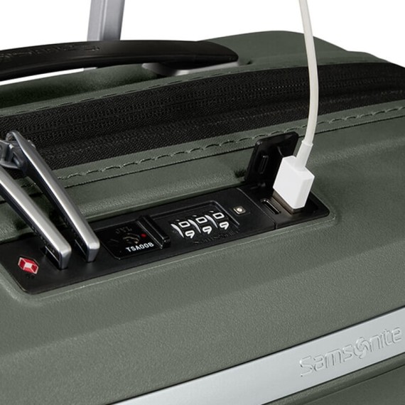 Samsonite Mala/Trolley Cabine 55cm 4R Spinner Exp UPSCAPE Verde Tropa | Ref. 92KJ100114