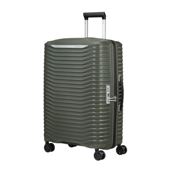 Samsonite Mala de Viagem /Trolley Médio 68cm 4R Exp UPSCAPE Verde Tropa | Ref. 92KJ100214