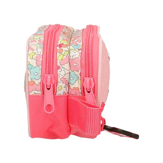 Estojo Escolar Duplo Minnie FLORALS Rosa | Ref. 186.2414221