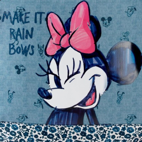 Estojo Escolar Triplo Minnie MAKE IT RAIN BOWS Azul | Ref. 186.4534321