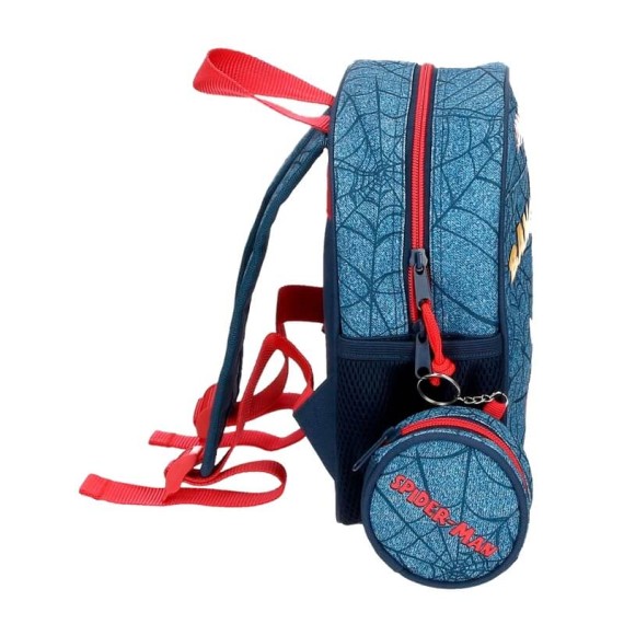 Mochila Infantil 25cm Spiderman DENIM Azul | Ref. 186.4612021