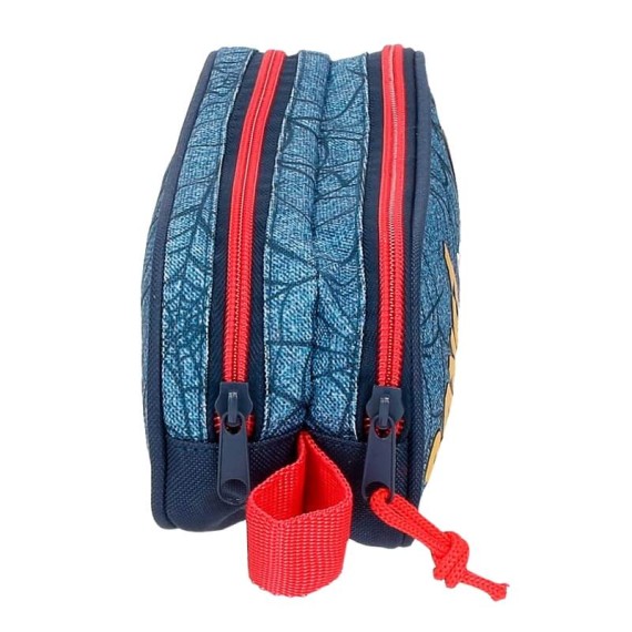 Estojo Escolar Duplo Compartimento Spiderman DENIM Azul | Ref. 186.4614221