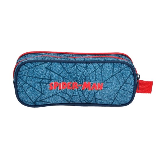 Estojo Escolar Duplo Compartimento Spiderman DENIM Azul | Ref. 186.4614221
