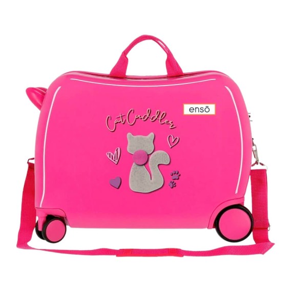 Mala de Viagem Infantil ABS 4R Enso CAT CUDDLER Rosa | Ref. 186.9399821