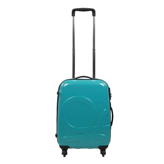 Mala/Trolley de Cabine 55cm 4R Spinner Benneton SHAK.3 Turquesa/Laranja | Ref. 13673334/1