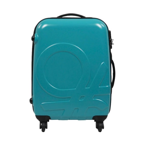 Mala/Trolley de Cabine 55cm 4R Spinner Benneton SHAK.3 Turquesa/Laranja | Ref. 13673334/1