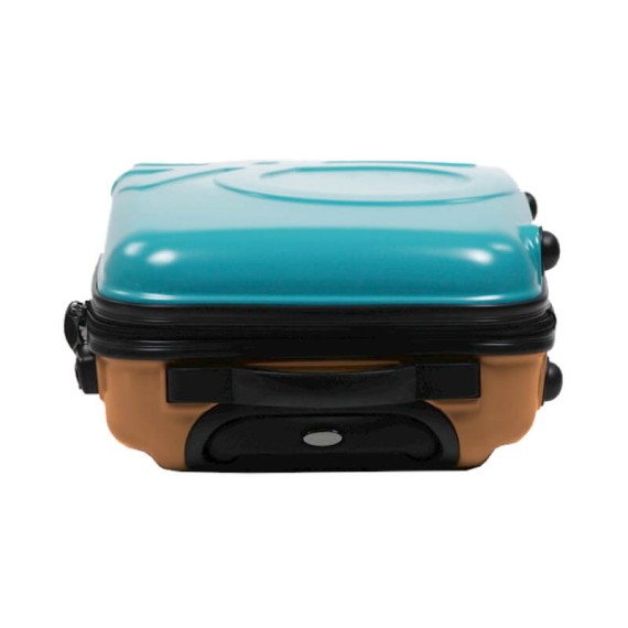 Mala/Trolley de Cabine 55cm 4R Spinner Benneton SHAK.3 Turquesa/Laranja | Ref. 13673334/1