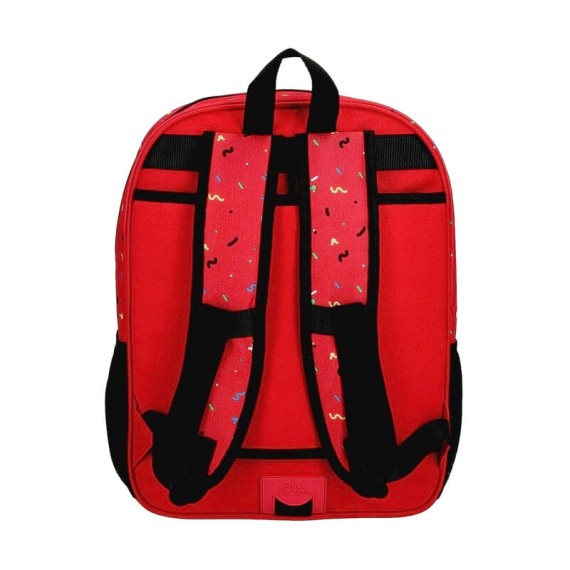 Mochila Escolar Adap. 38cm Mickey ITS A MICKEY THING Vermelha | Ref. 186.24223D1