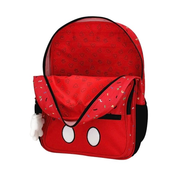 Mochila Escolar Adap. 38cm Mickey ITS A MICKEY THING Vermelha | Ref. 186.24223D1