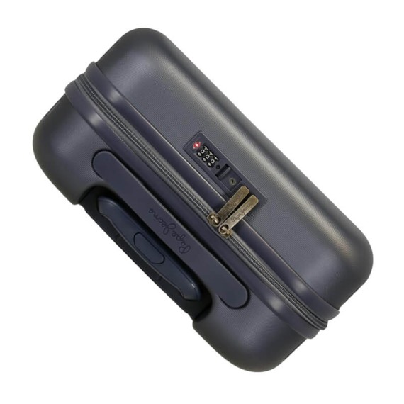 Mala de Cabine / Trolley 55cm 4 Rodas Pepe Jeans HIGHLIGHT Azul Escuro | Ref. 186.7689522A