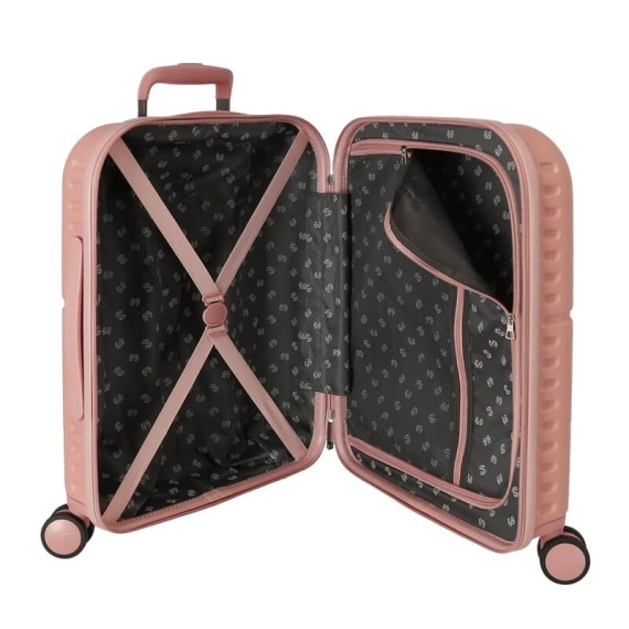 Mala de Cabine / Trolley 55cm 4 Rodas Pepe Jeans HIGHLIGHT Rosa | Ref. 186.7689524A