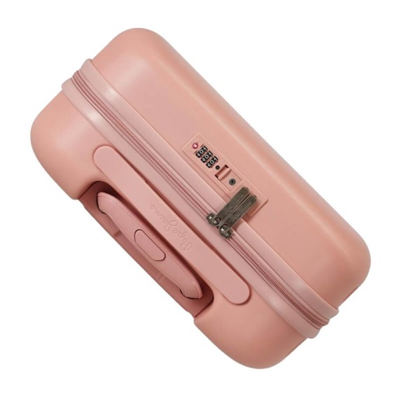 Mala de Cabine / Trolley 55cm 4 Rodas Pepe Jeans HIGHLIGHT Rosa | Ref. 186.7689524A