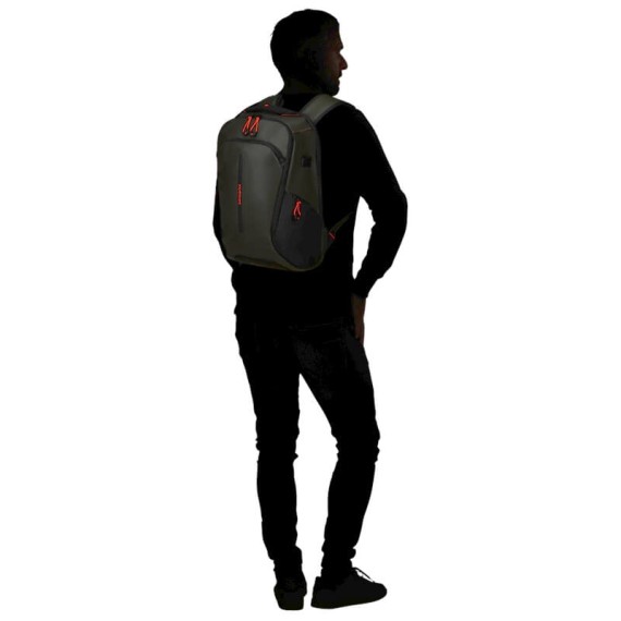 Samsonite Mochila para Portátil 15.6” USB ECODIVER Verde Tropa | Ref. 92KH700414