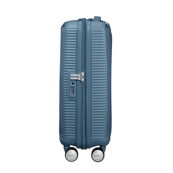 American Tourister Mala de Cabine / Trolley 55cm 4 Rodas Exp SOUNDBOX Azul Pedra | Ref. 9232G00151
