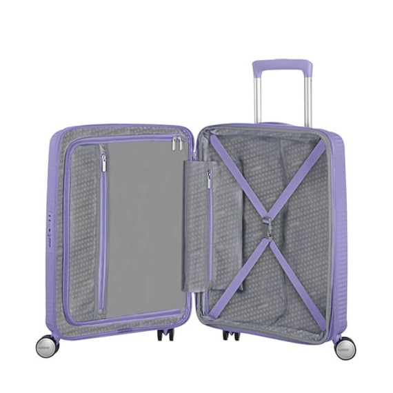 American Tourister Mala de Cabine / Trolley 55cm 4 Rodas Exp SOUNDBOX Lavanda | Ref. 9232G00182