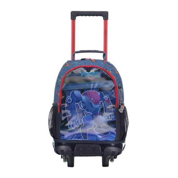 Mochila Trolley Escolar M 43cm Totto ALTAS Azul | Ref. 330.MJ03ATA0052JW Mochila Trolley Escolar M 43cm Totto ALTAS Azul | Ref. 330.MJ03ATA0052JW