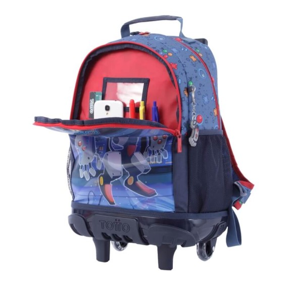 Mochila Trolley Escolar M 43cm Totto ALTAS Azul | Ref. 330.MJ03ATA0052JW Mochila Trolley Escolar M 43cm Totto ALTAS Azul | Ref. 330.MJ03ATA0052JW