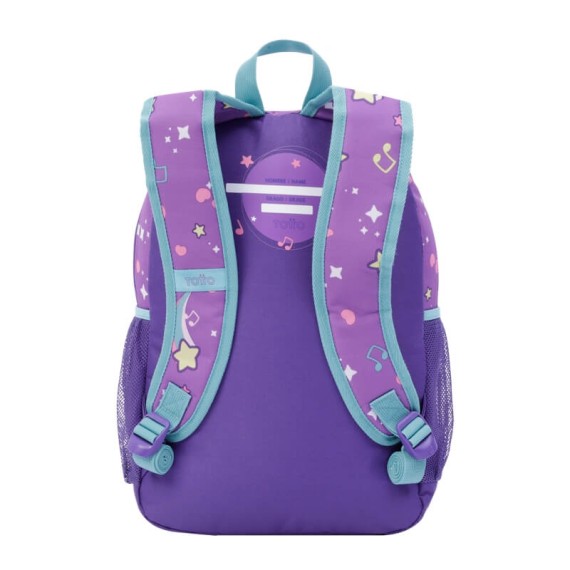 Mochila Escolar Média 41cm Totto LEYNA Roxo | Ref. 330.MJ04LEN0022QD