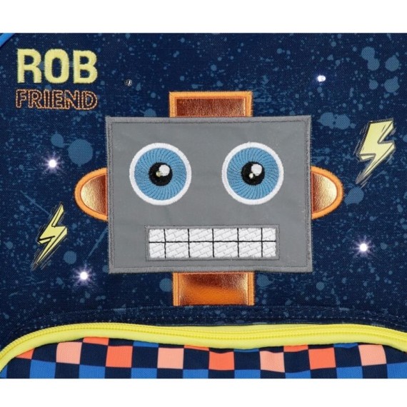 Mochila Pré-Escolar Adap. 28cm Enso ROB FRIEND Azul | Ref. 186.94120D1