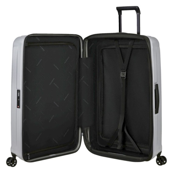 SAMSONITE Mala de Viagem / Trolley Gigante 81cm 4R Exp. Nuon Prata Matte | Ref. 92KF000538